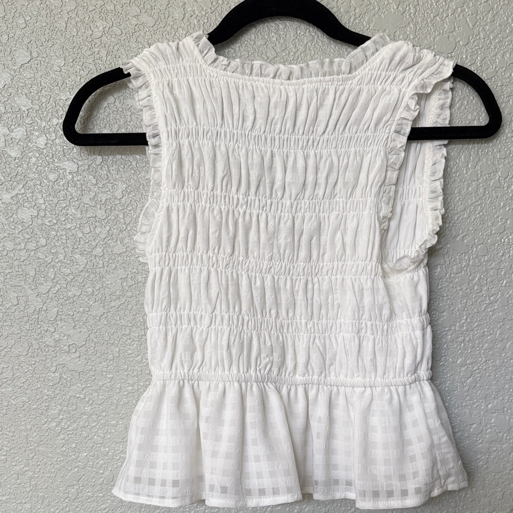 Kling White Ruffled Blouse - Picture 2 of 3